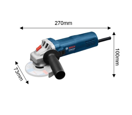 Bosch GWS 750-100 Professional Angle Grinder – Compact 100mm Grinder for Precision Cutting, Grinding, and Polishing in Workshop Applications